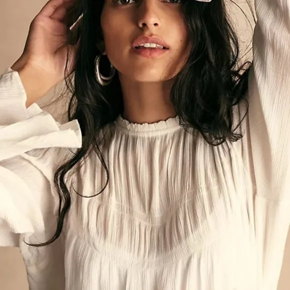 FREE PEOPLE Kelsey White Top - Picture 2 of 6